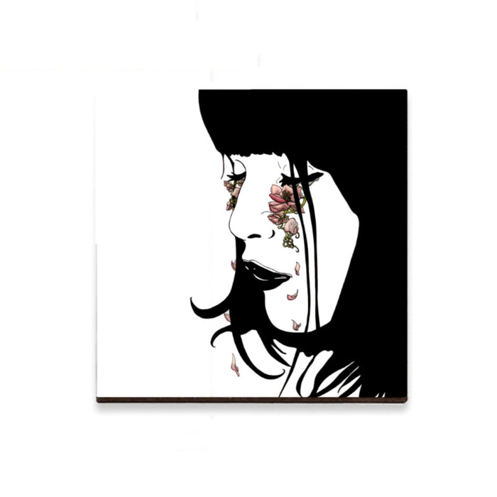 PinkPolish Design Magnets "Beautiful Tears" Wood Refrigerator Magnet