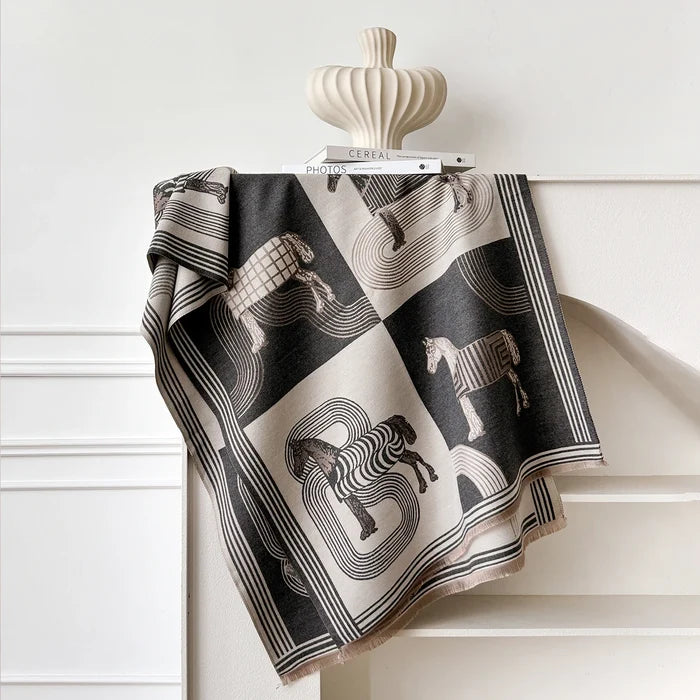Belluno Pashmina Scarf Gray