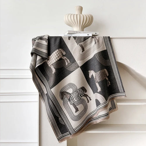 Belluno Pashmina Scarf Gray