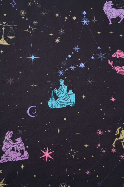 Billie Sparkly Horoscope Black Dress