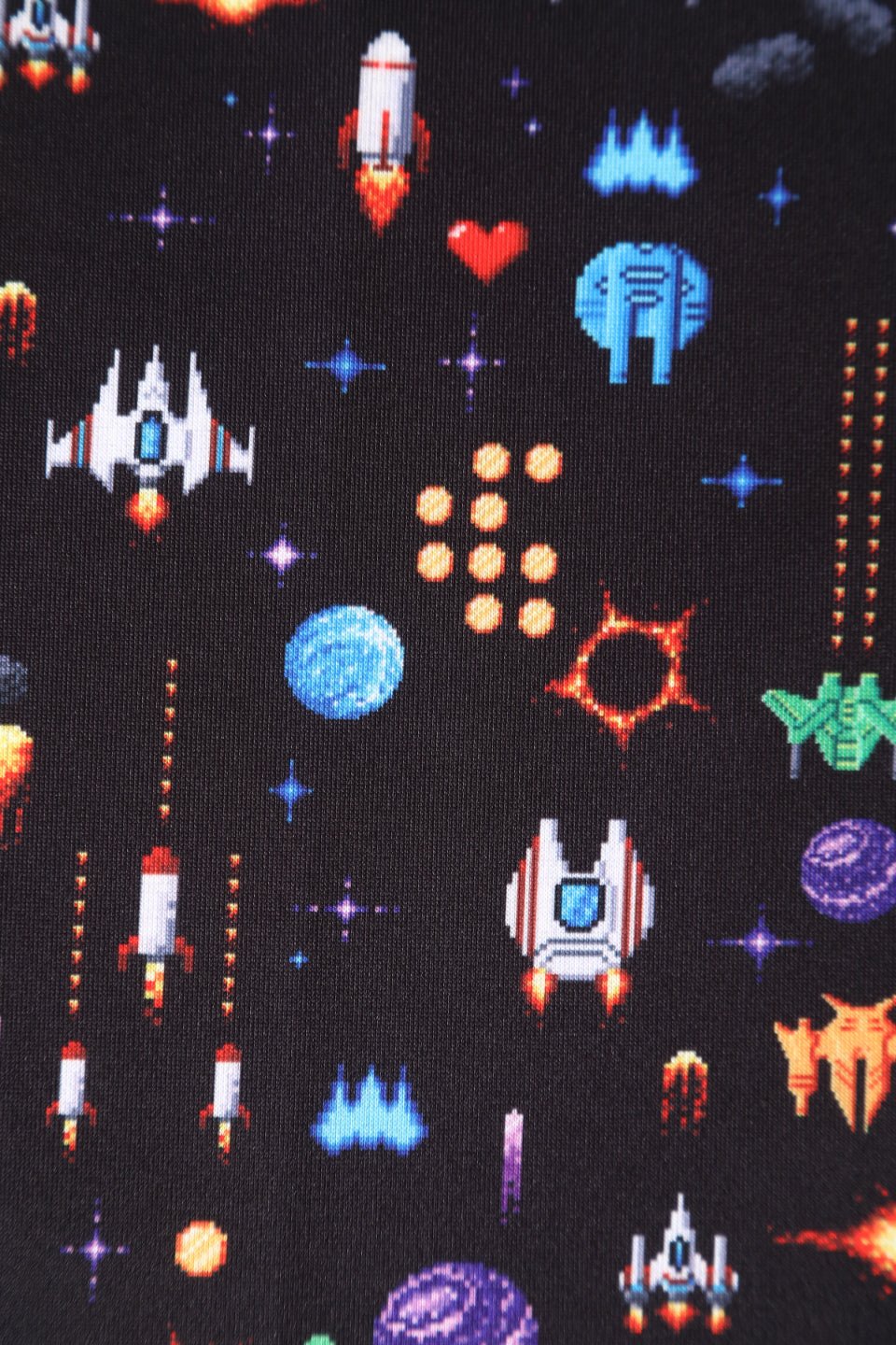 Amanda Black Retro Arcade Game Flared Dress