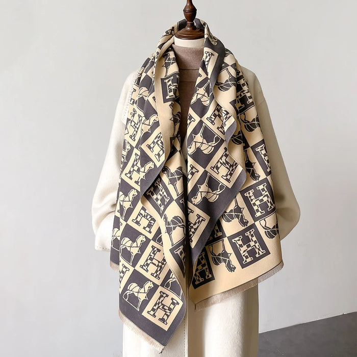 Blancha Pashmina Scarf Gray