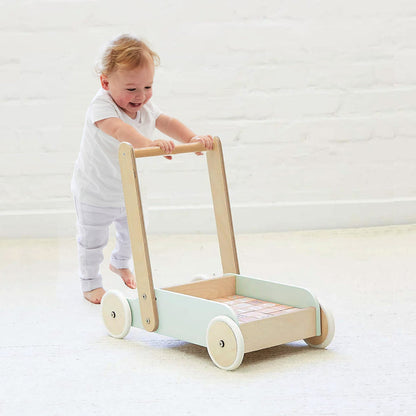 Bloom Baby Walker with 30pc Block Set Sage
