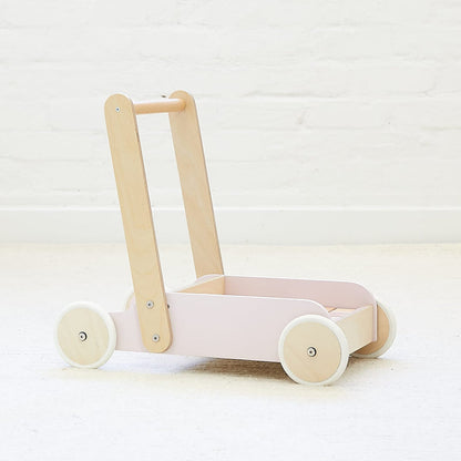 Bloom Baby Walker with 30pc Block Set Soft Pink