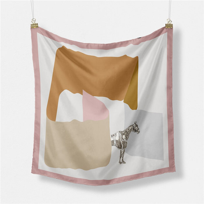 Bruna Pink Silk Scarf / 53cm
