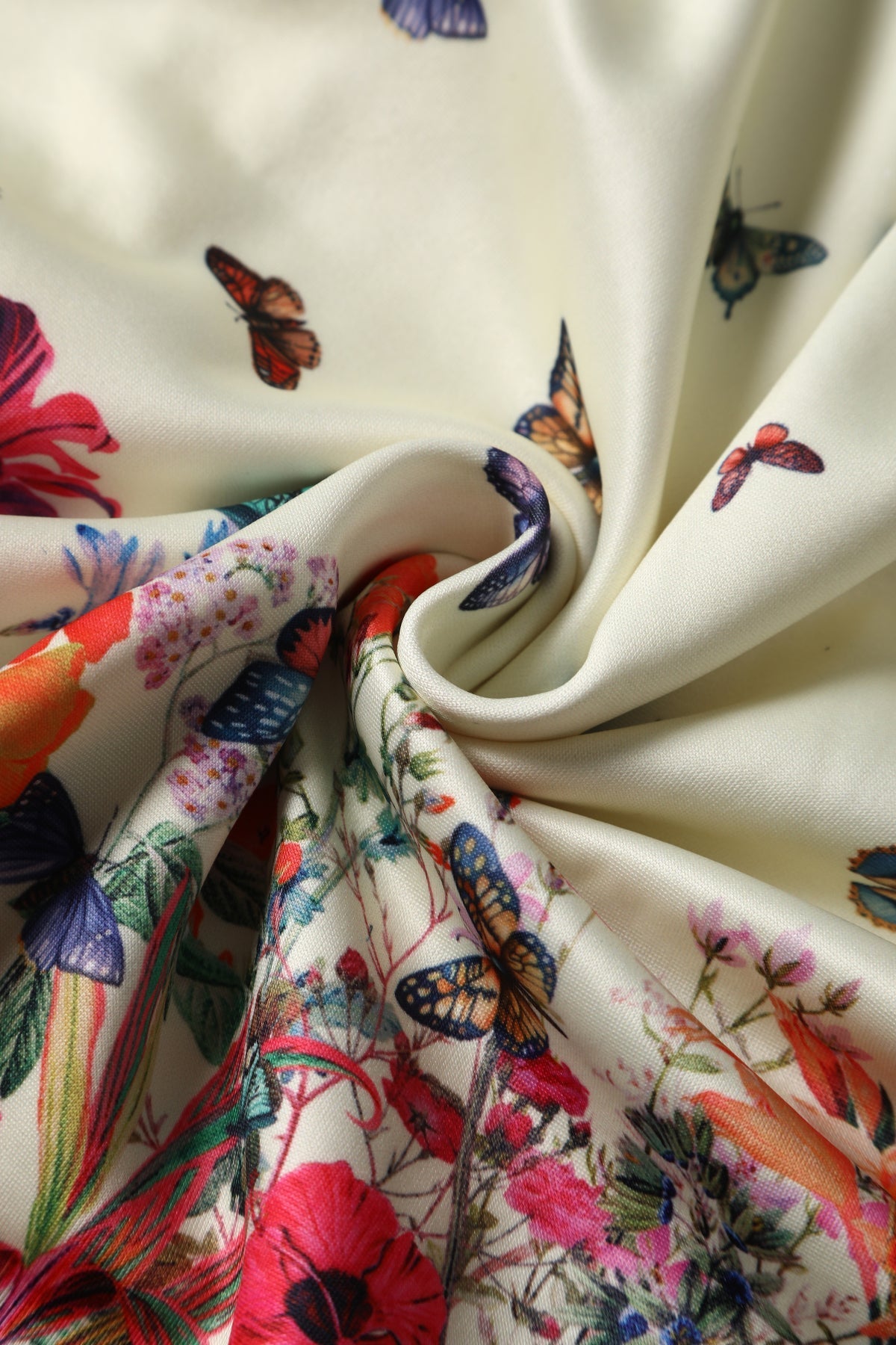 Amanda Butterfly Garden Flared Dress