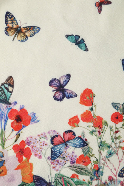 Amanda Butterfly Garden Flared Dress
