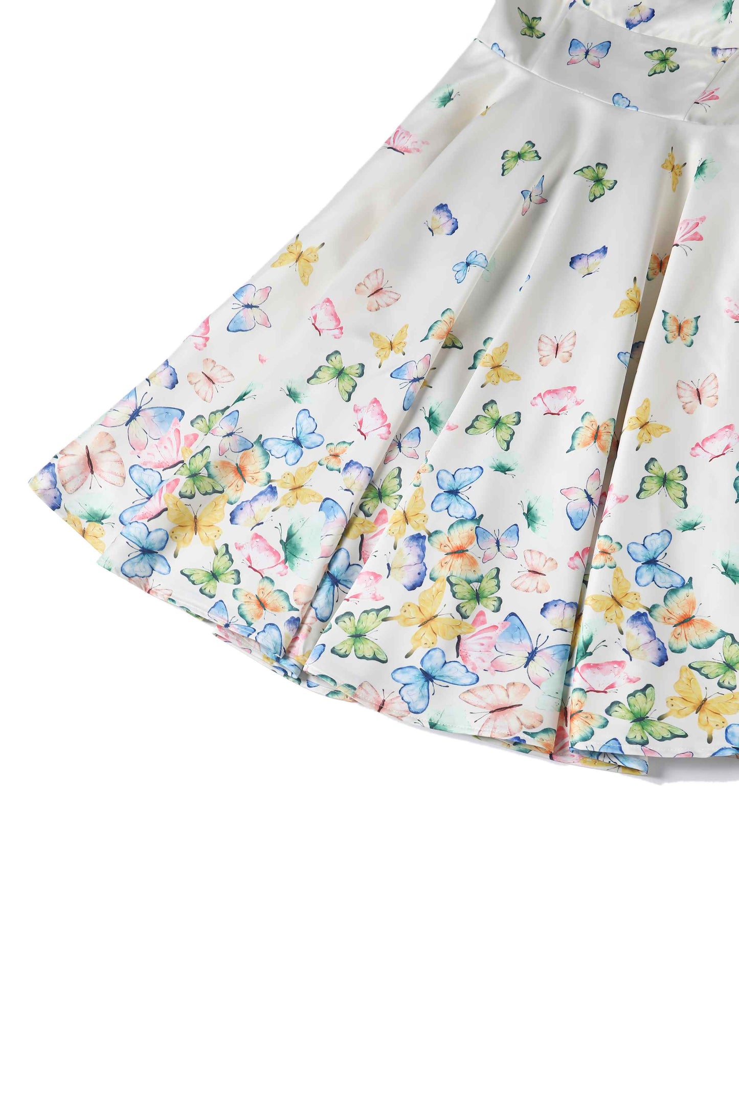 Grace Buttterfly Garden Pleated Bust Dress