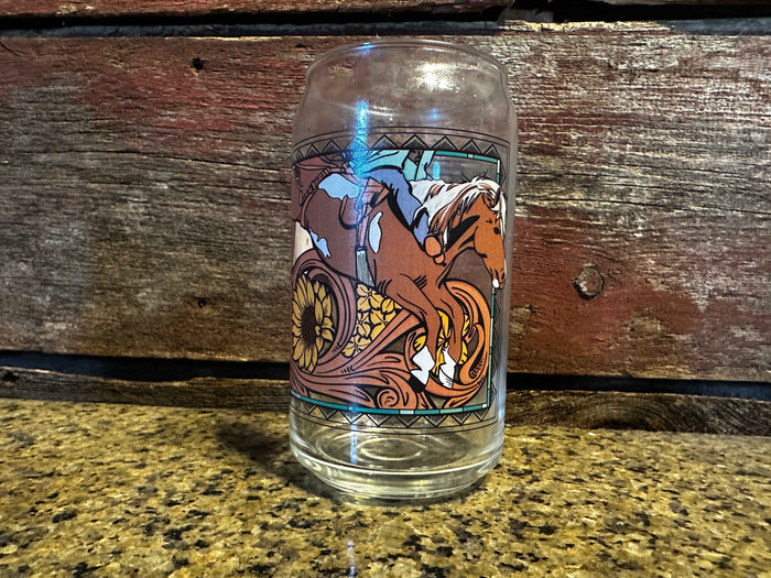 Can Glass Bareback Horse