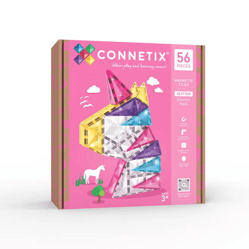 Connetix Glitter Unicorn Pack 56pcs