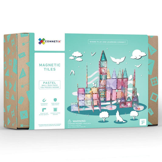 Connetix Pastel Ball Run Pack 106 Piece
