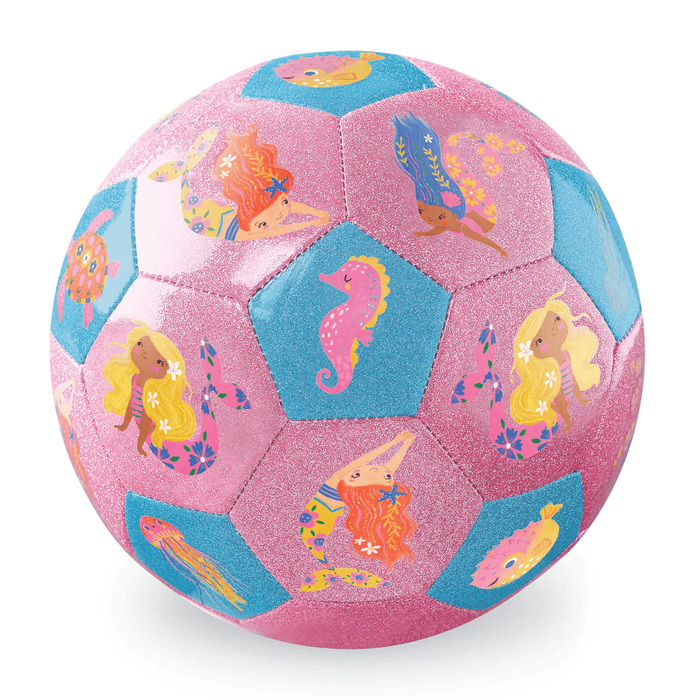 Crocodile Creek Glitter Soccer Ball - Mermaid Friends (Size 3)