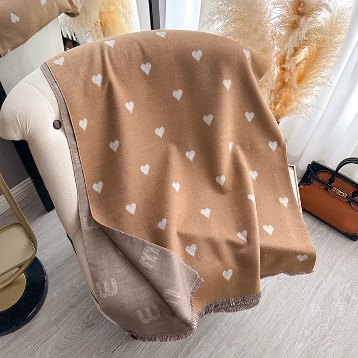 Cuore Pashmina Scarf Khaki