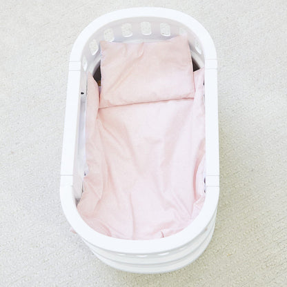 Doll Bedding - reversible Daisy