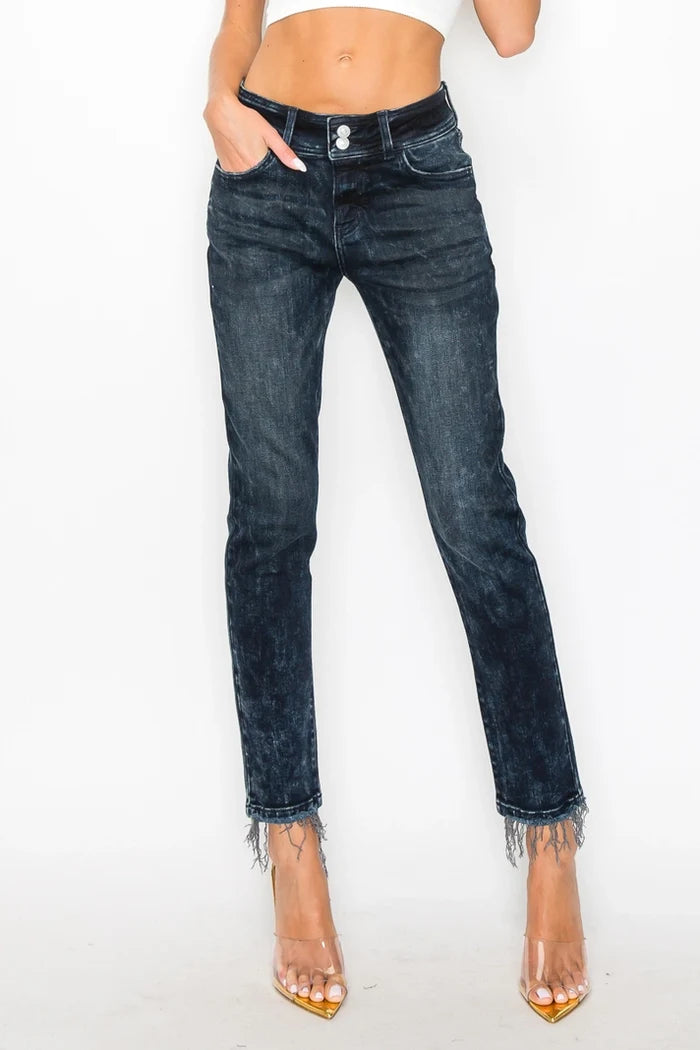 Doreen Mid Rise Cigarette Jeans