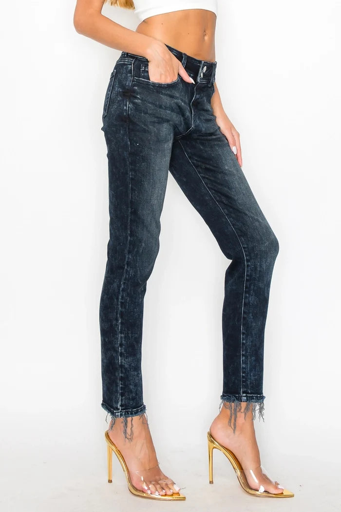Doreen Mid Rise Cigarette Jeans