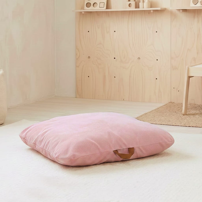 Ellis Corduroy Floor Cushion Blush Pink