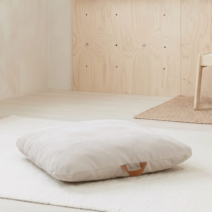Ellis Corduroy Floor Cushion Nougat