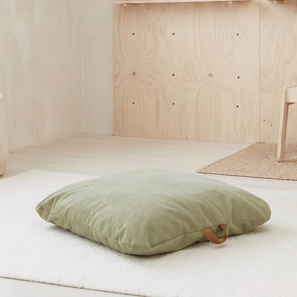 Ellis Corduroy Floor Cushion Bay Leaf