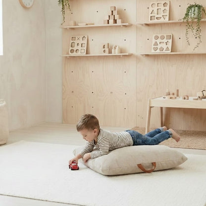 Ellis Corduroy Floor Cushion Nougat