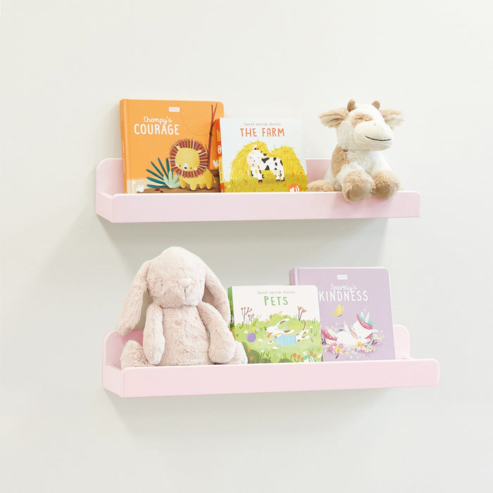 ENZO Wall Mounted Shelf - 2 Pack Soft Pink