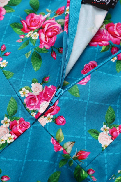 Daisy Fifties Style Rose Halter Dress