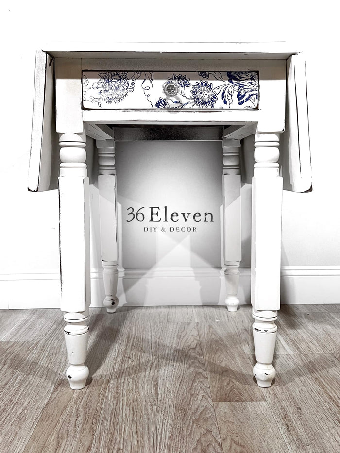 Floral Drop Leaf Table