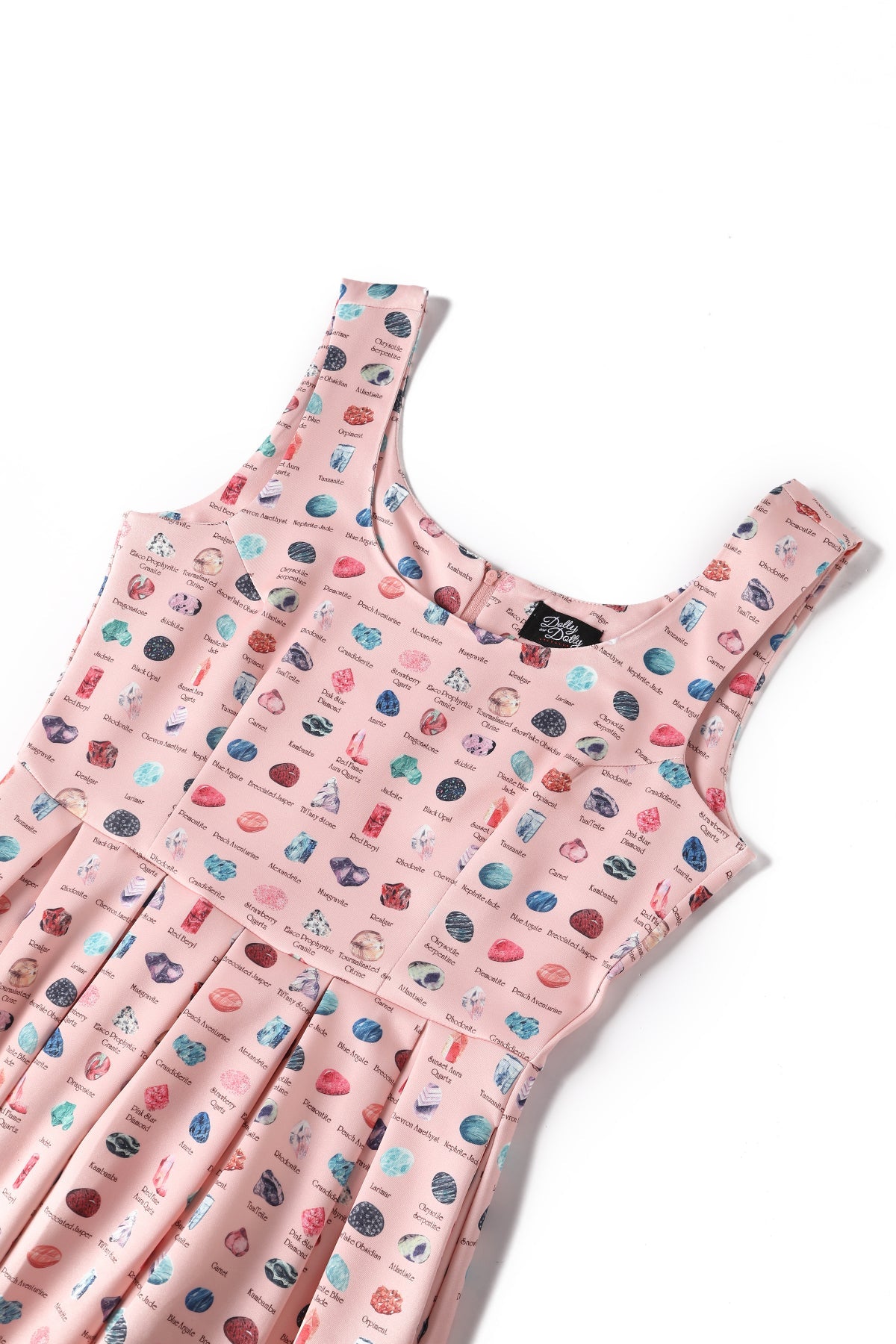 Amanda Gemstone Pink Swing Dress