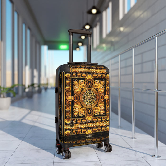 Golden Mushrooms Suitcase Rococo Travel Luggage Carry-on Suitcase Hard Shell Suitcase in 3 Sizes | D20181