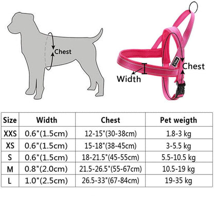 Green No Pull Reflective Harness - Dogs and Horses