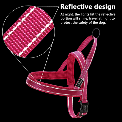 Green No Pull Reflective Harness - Dogs and Horses