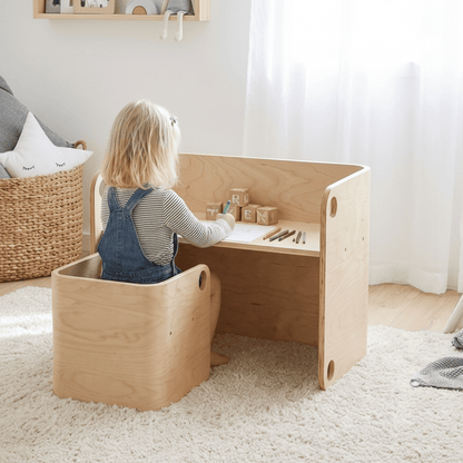 Henry Toddler Table Set Natural