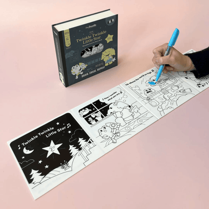 HeyDoodle Twinkle Twinkle Little Star Tales - Reusable Colouring Book