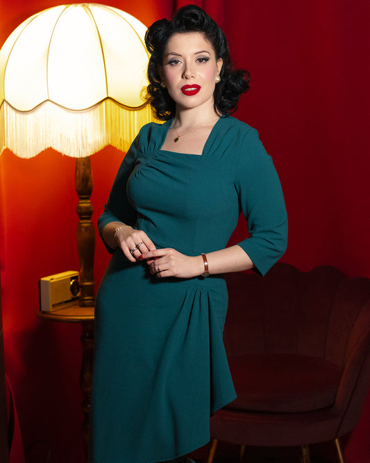 1940s O'Hara Cocktail Dress - Pacific