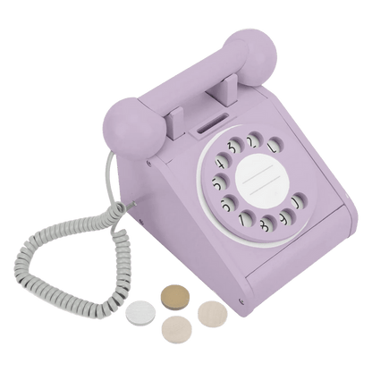 Imagine That Wooden Rotary Telephone Lavender