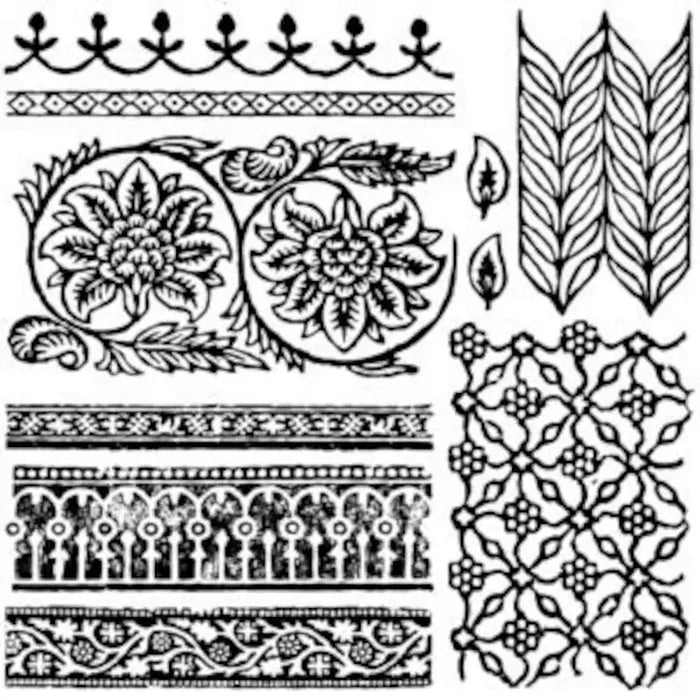 IOD Bohemia  12x12 Decor Stamp