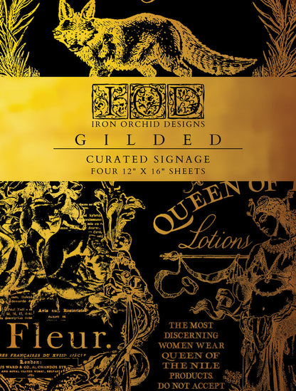 IOD Curated Signage Foil Transfer 12x16 Pad