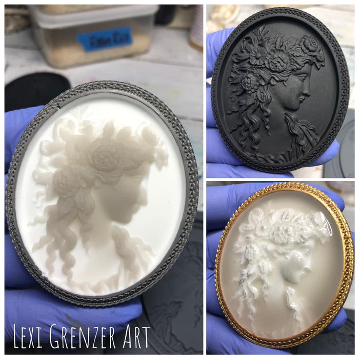IOD Decor Mould Cameos by Iron Orchid Designs