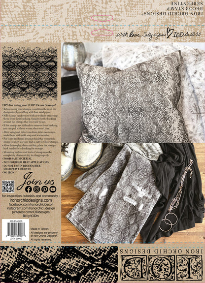 IOD Decor Stamp Serpentine 12x12" by Iron Orchid Designs SALE!