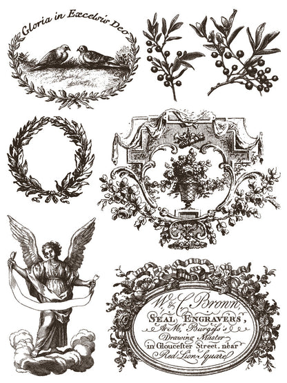 IOD Paint Inlay Gloria by Iron Orchid Designs