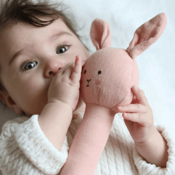 JaBaDaBaDo Rattle Bunny Pink