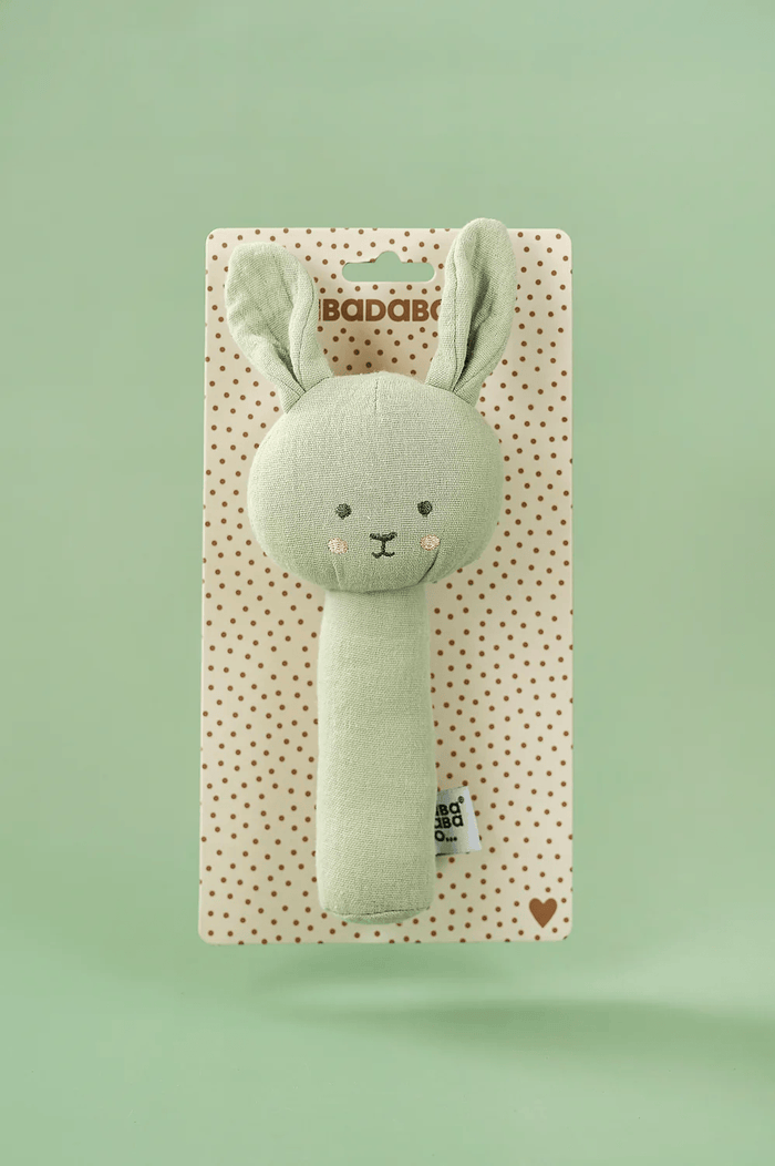 JaBaDaBaDo Rattle Bunny Green