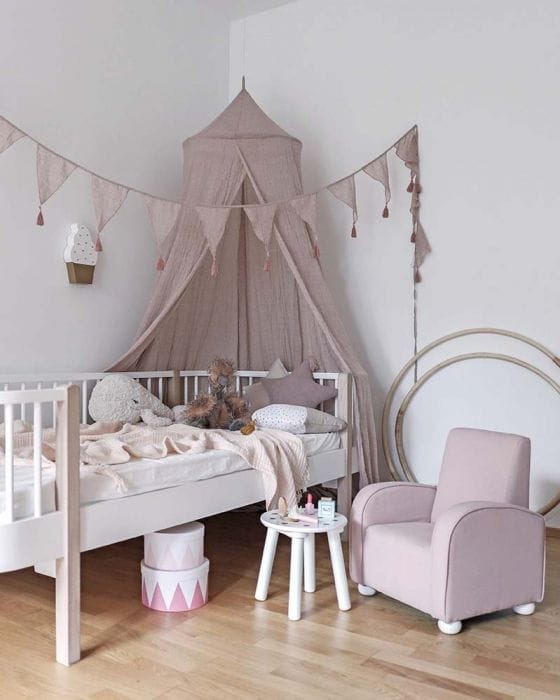 JaBaDaBaDo Textile Bunting Pink