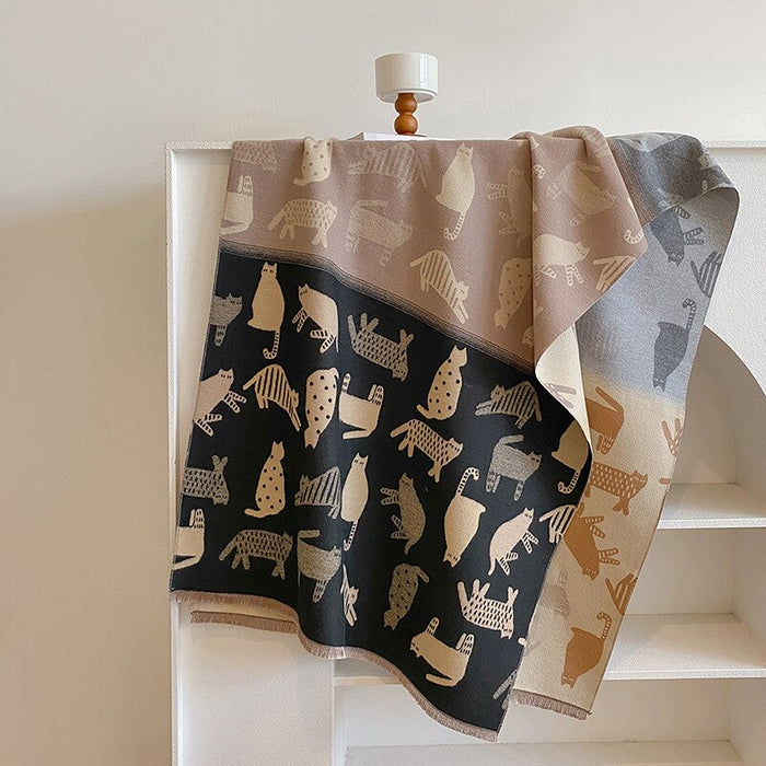 Jela Luxury Pashminas Scarves / Cats