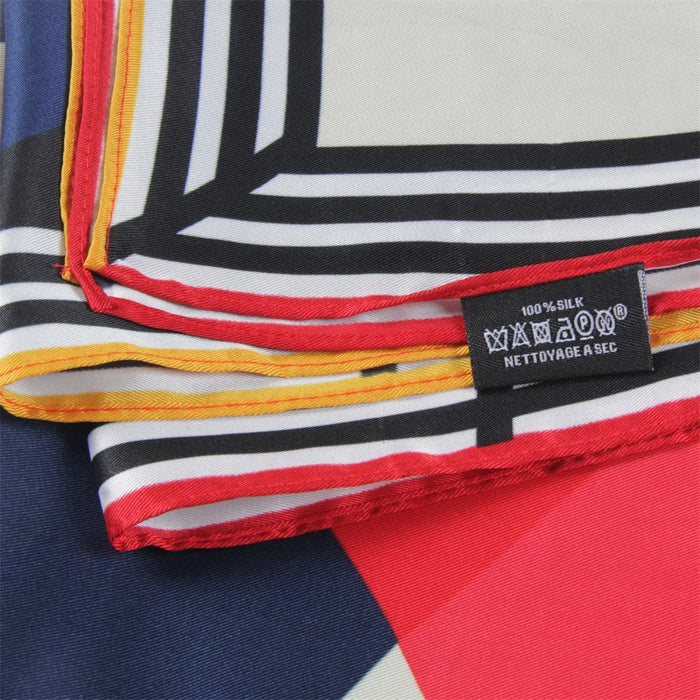 Jockey White Silk Scarf / 90cm