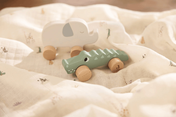 Jollein Wooden Elephant On Wheels Jungle  Jambo