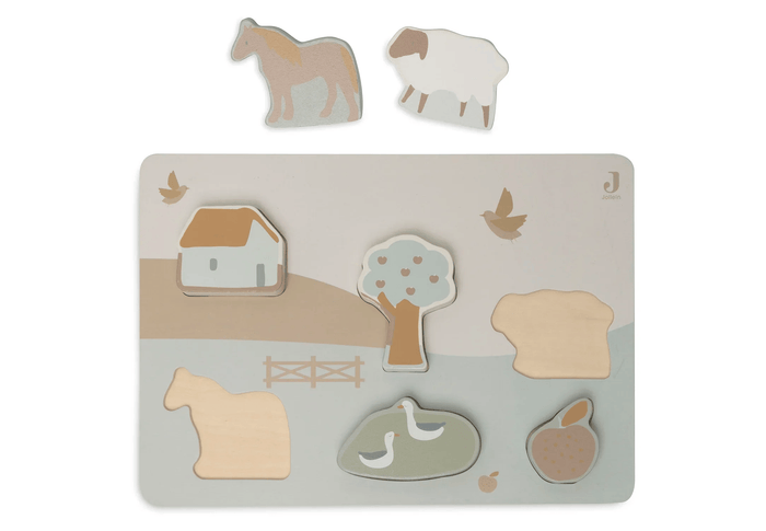 Jollein Wooden Puzzle Farm