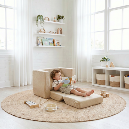 KENDALL Corduroy 1 Seater Flip Out - Preorder Nougat