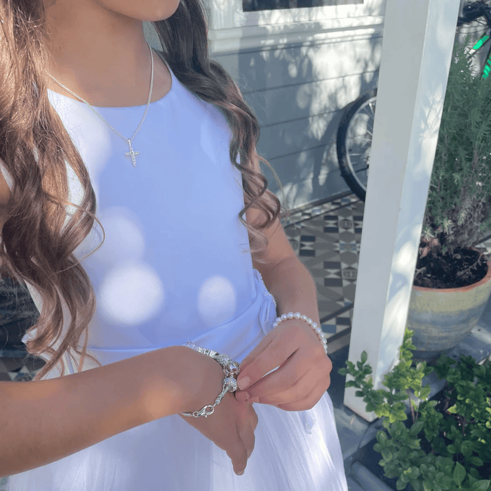 Lauren Hinkley Cross Charm Bracelet