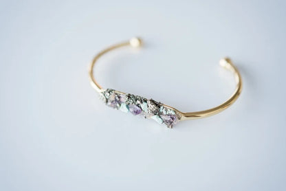 Lillian Crystal Cuff Bracelet